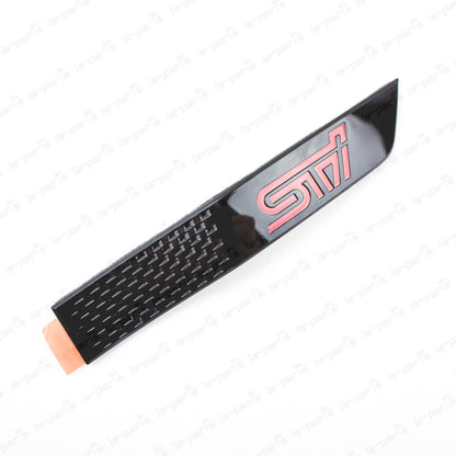 New Genuine OEM Subaru 15-16 WRX STi Black Passenger Fender Emblem Molding Badge