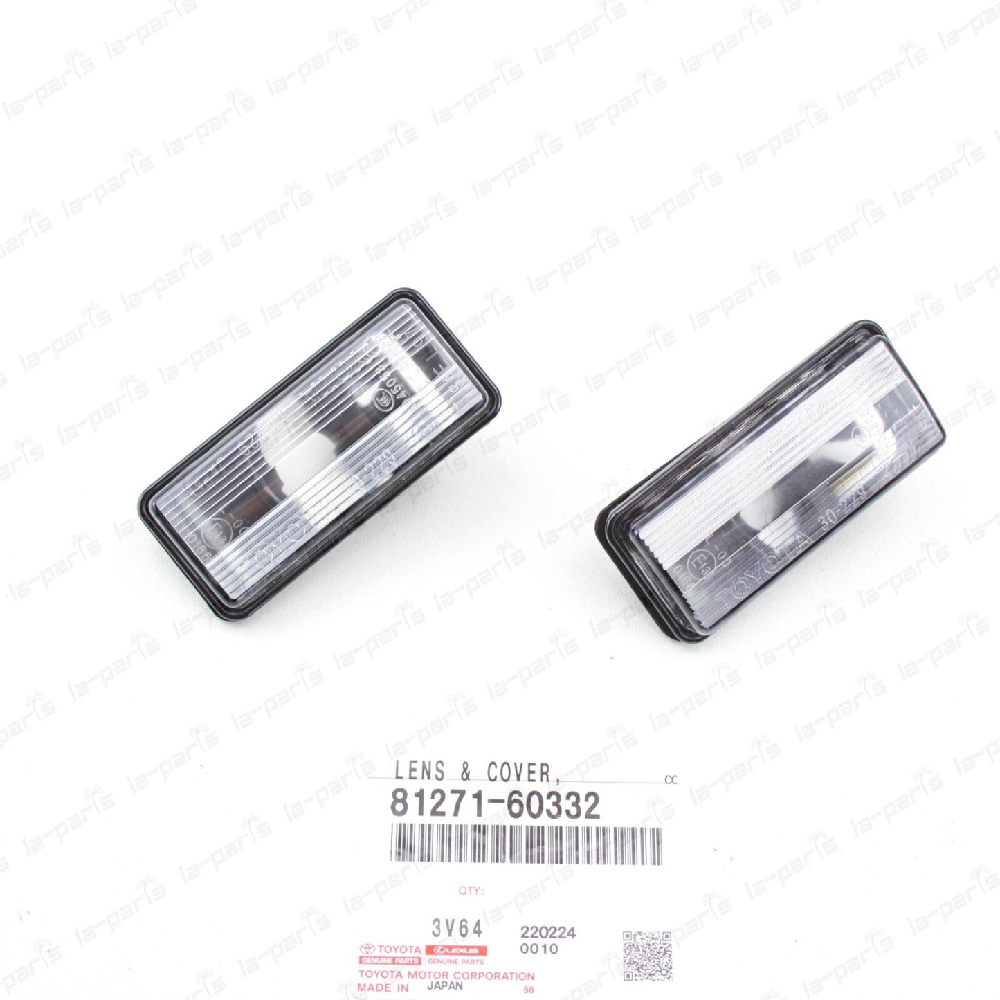 NEW GENUINE TOYOTA LAND CRUISER GX470 LX470  REAR LICENSE PLATE LIGHT LENS 2PCS