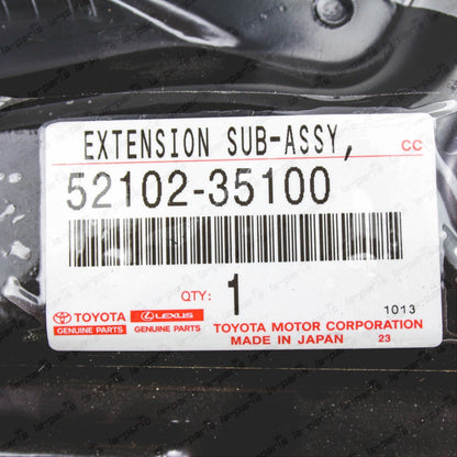 Genuine OEM Toyota Passenger Front Bumper Support Bracket Extension 52102-35100