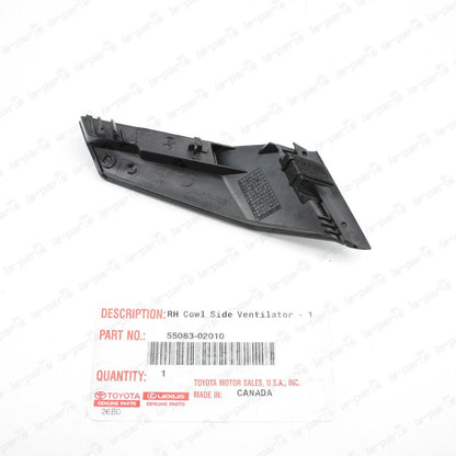 NEW GENUINE TOYOTA 14-19 COROLLA RIGHT FENDER TO COWL HOOD SIDE SEAL 55083-02010