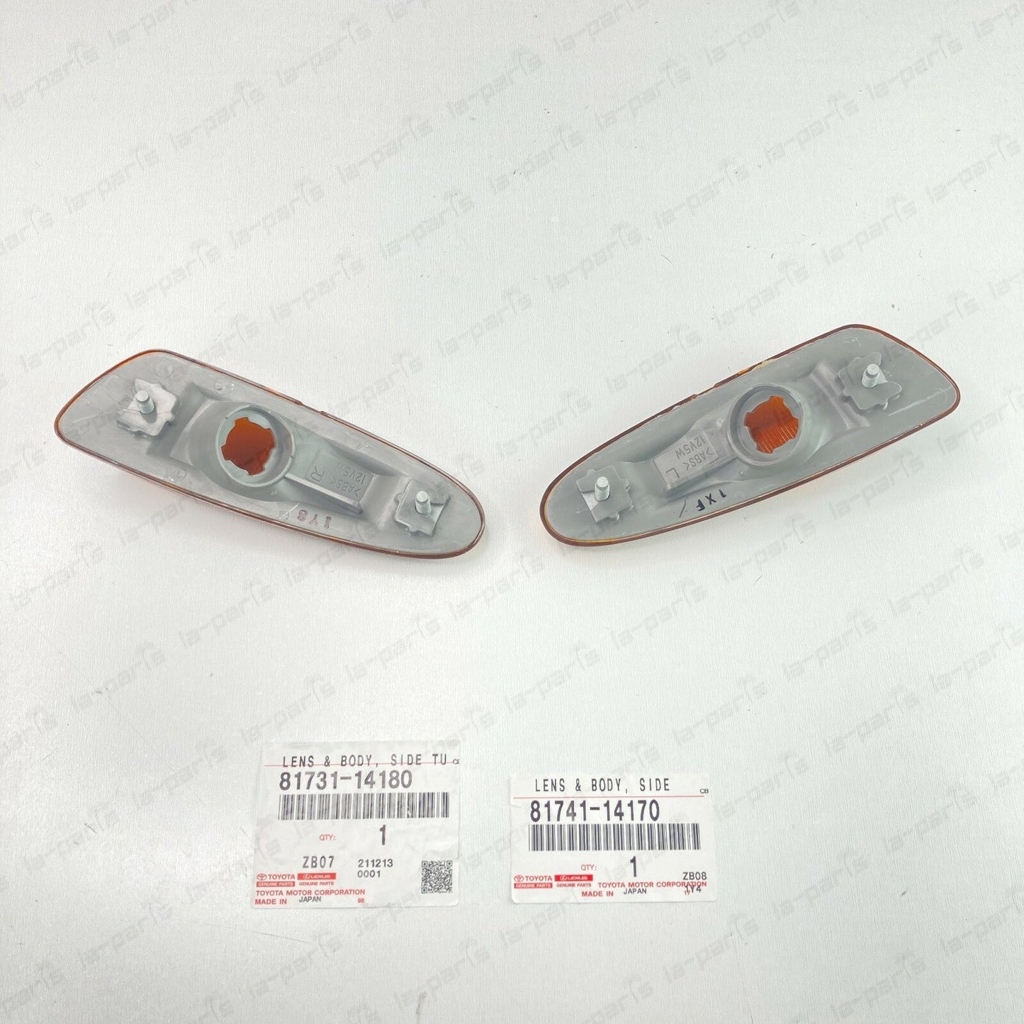 TOYOTA 00-06 CELICA ZZT231 97-02 SUPRA JZA80 JDM AMBER SIDE MARKER BUMPER LENSES