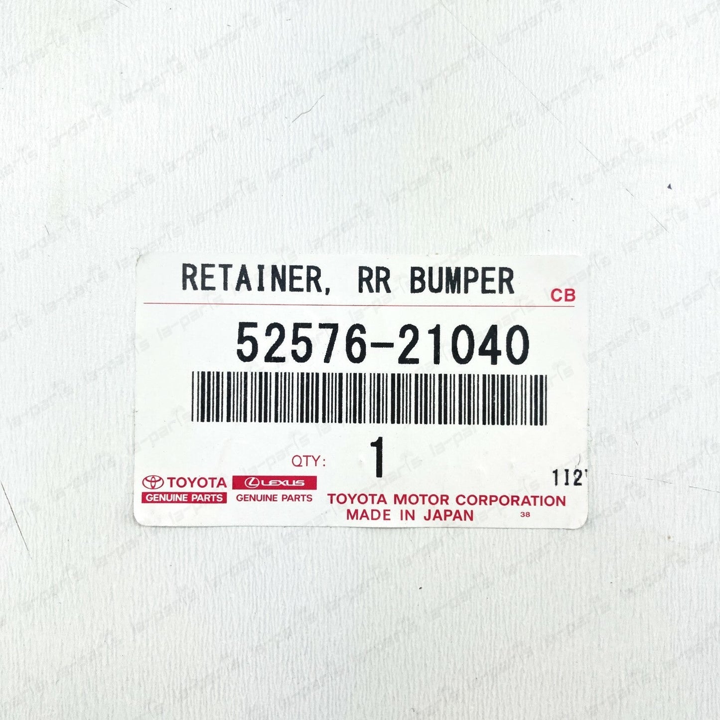 GENUINE TOYOTA 2011-2016 SCION TC BUMPER RETAINER DRIVER SIDE REAR 52576-21040