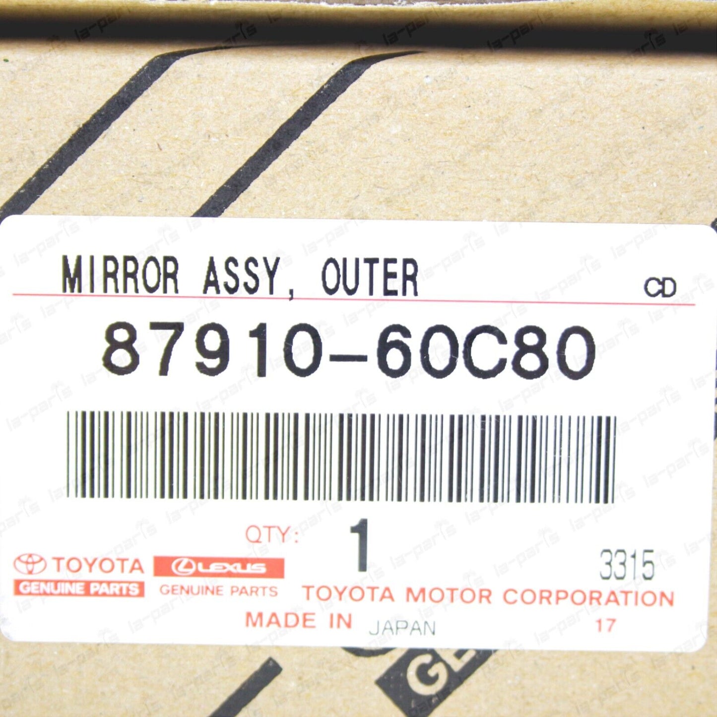 New Genuine OEM Toyota Land Cruiser HZJ79 GRJ71 Outer Rear View Mirror PAIR
