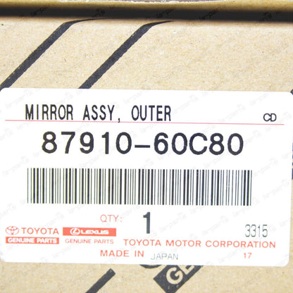 New Genuine OEM Toyota Land Cruiser HZJ79 GRJ71 Outer Rear View Mirror PAIR