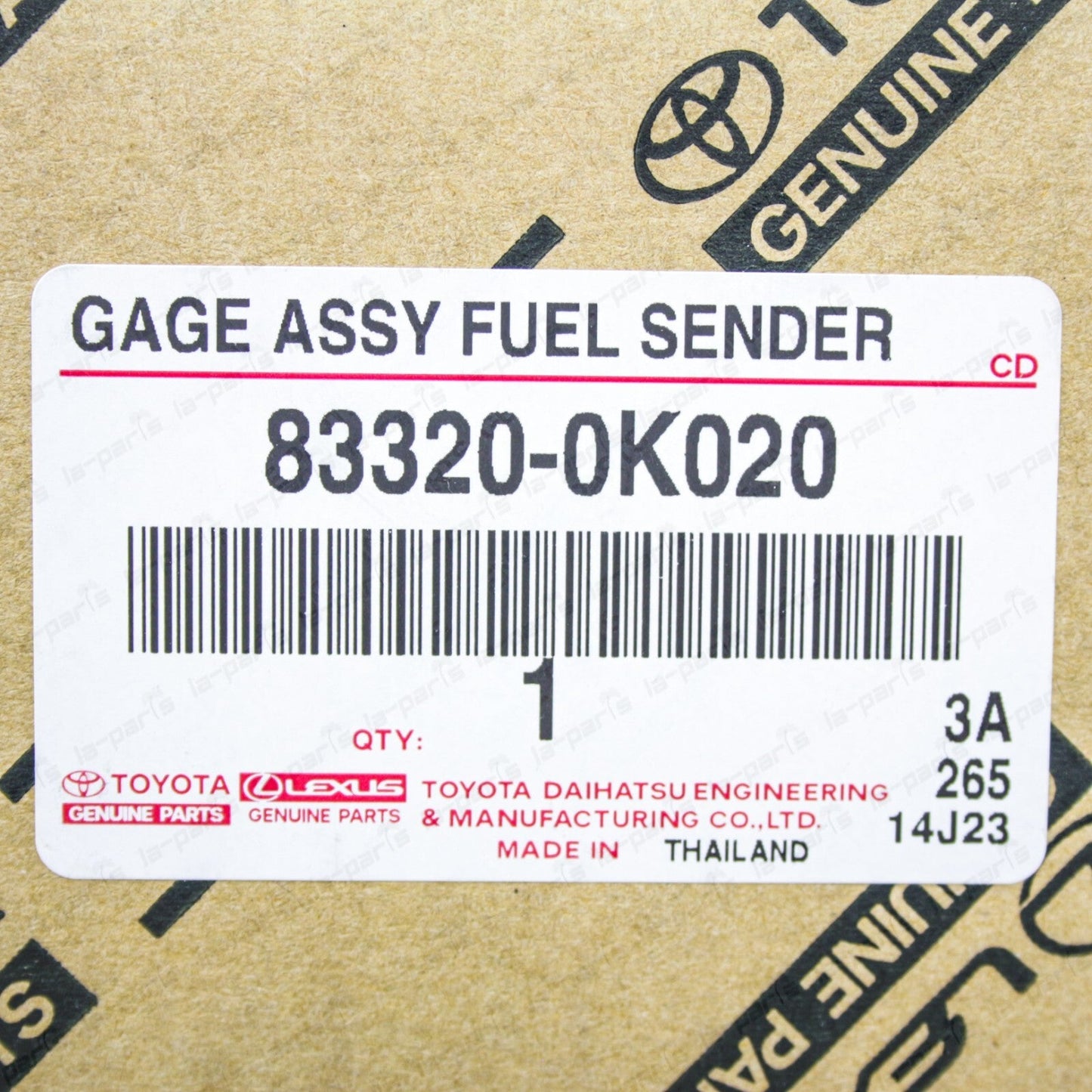 New Genuine OEM Toyota Hilux Fuel Sender Gage 83320-0K020