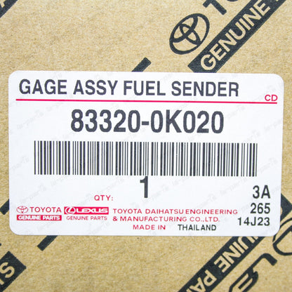 New Genuine OEM Toyota Hilux Fuel Sender Gage 83320-0K020