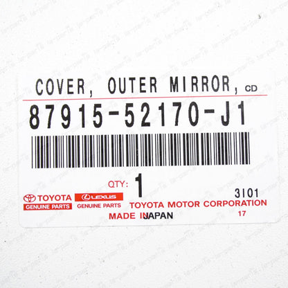Genuine Toyota 12-19 Prius "C" Passenger Mirror Cover 8T7 Blue 87915-52170-J1