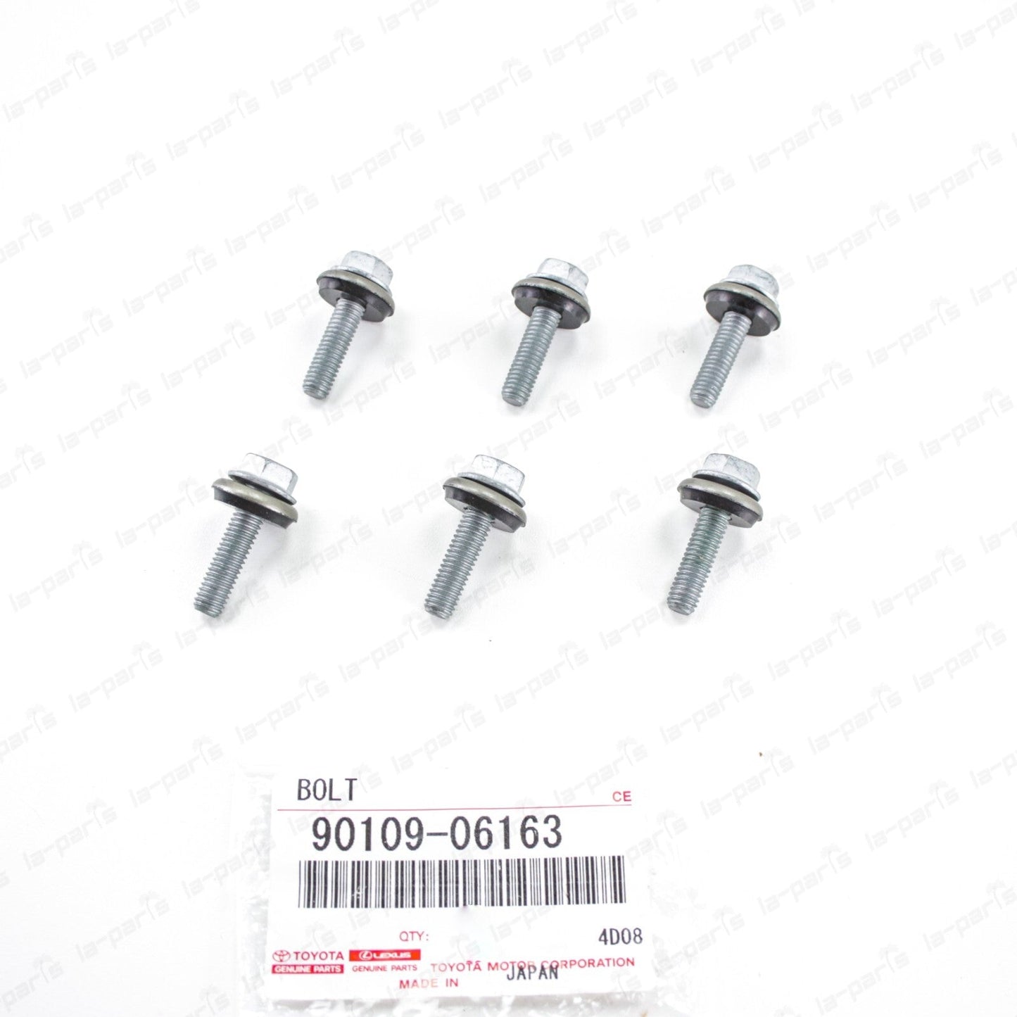 Genuine Toyota 8 Cyl 4.7L 2UZFE Cylinder Head Cover Bolt 90109-06163 SET of 6