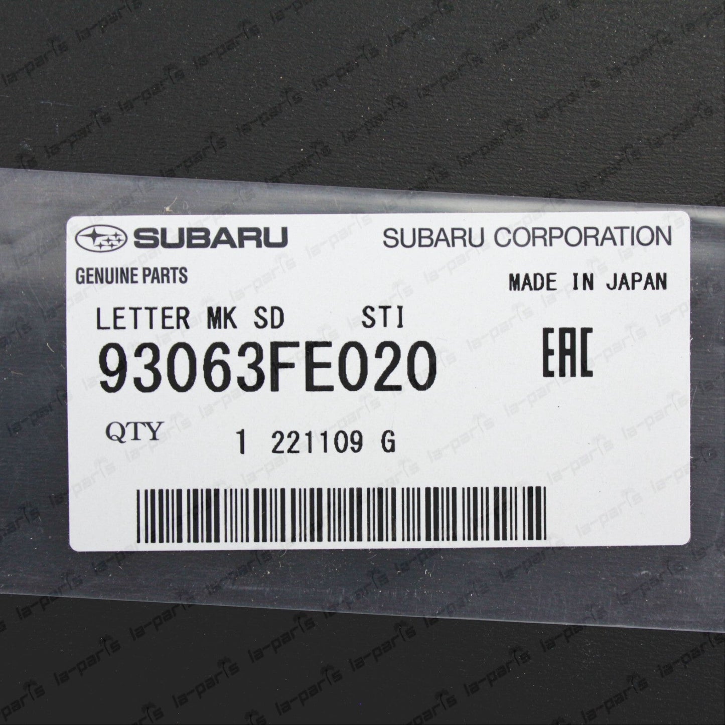 New Genuine Subaru 2004 Impreza WRX STi GDB Side Front Door STi Decals Stickers