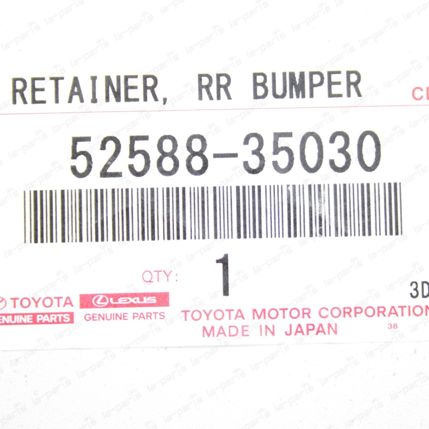 New Genuine OEM Toyota FJ Cruiser Rear Bumper Driver Side Retainer 52588-35030