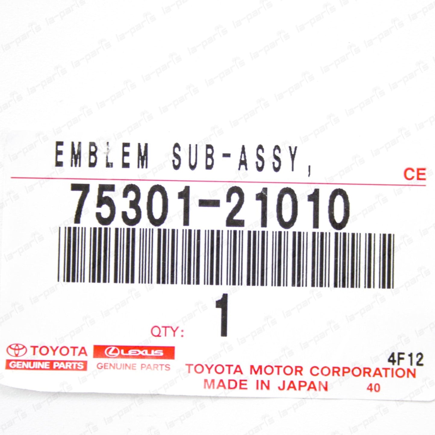 New Genuine Toyota 2011-2014 Scion tC Front Grille Emblem 75301-21010
