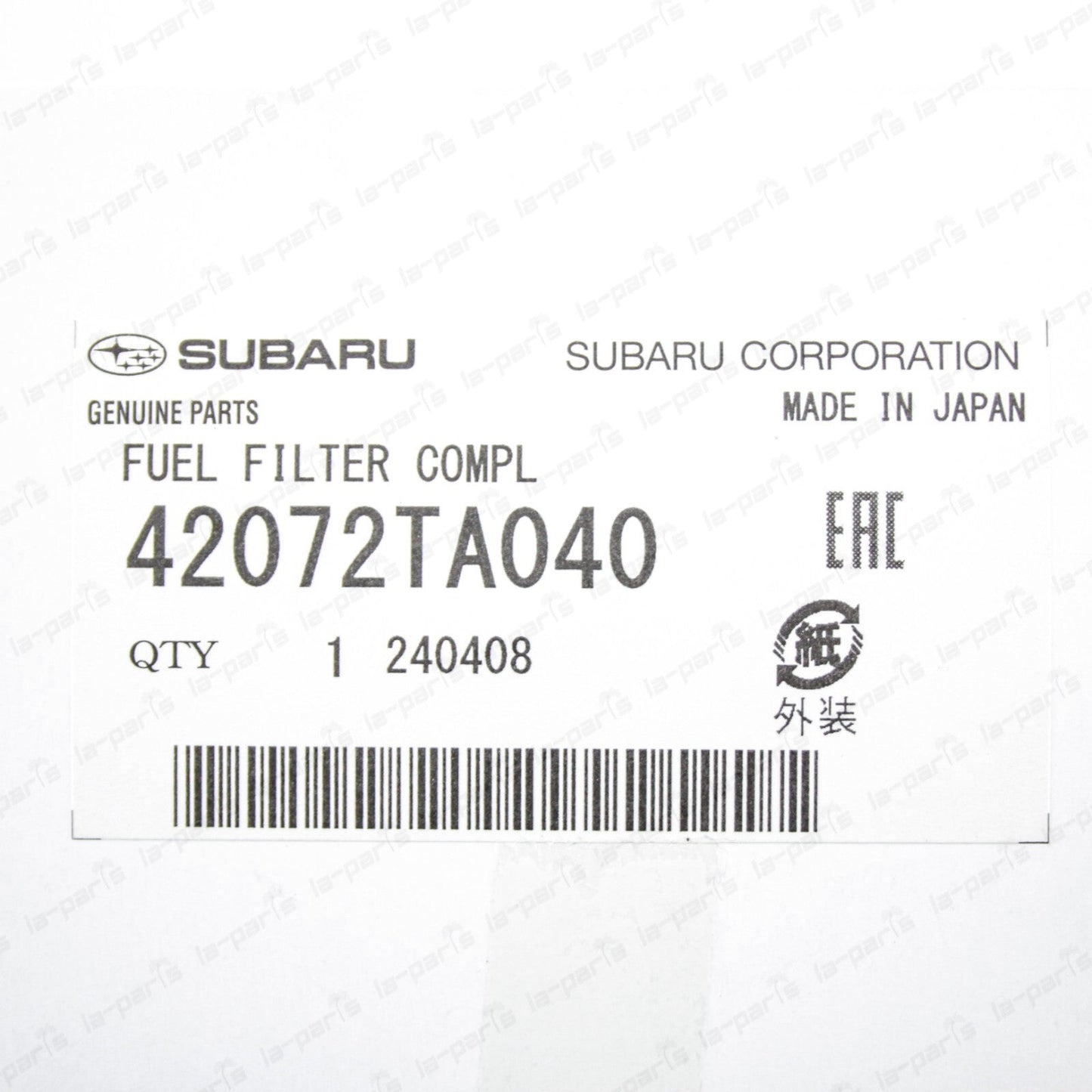 New Genuine OEM Subaru Sambar Truck Van KS3 KS4 KV3 KV4 Fuel Filter 42072TA040