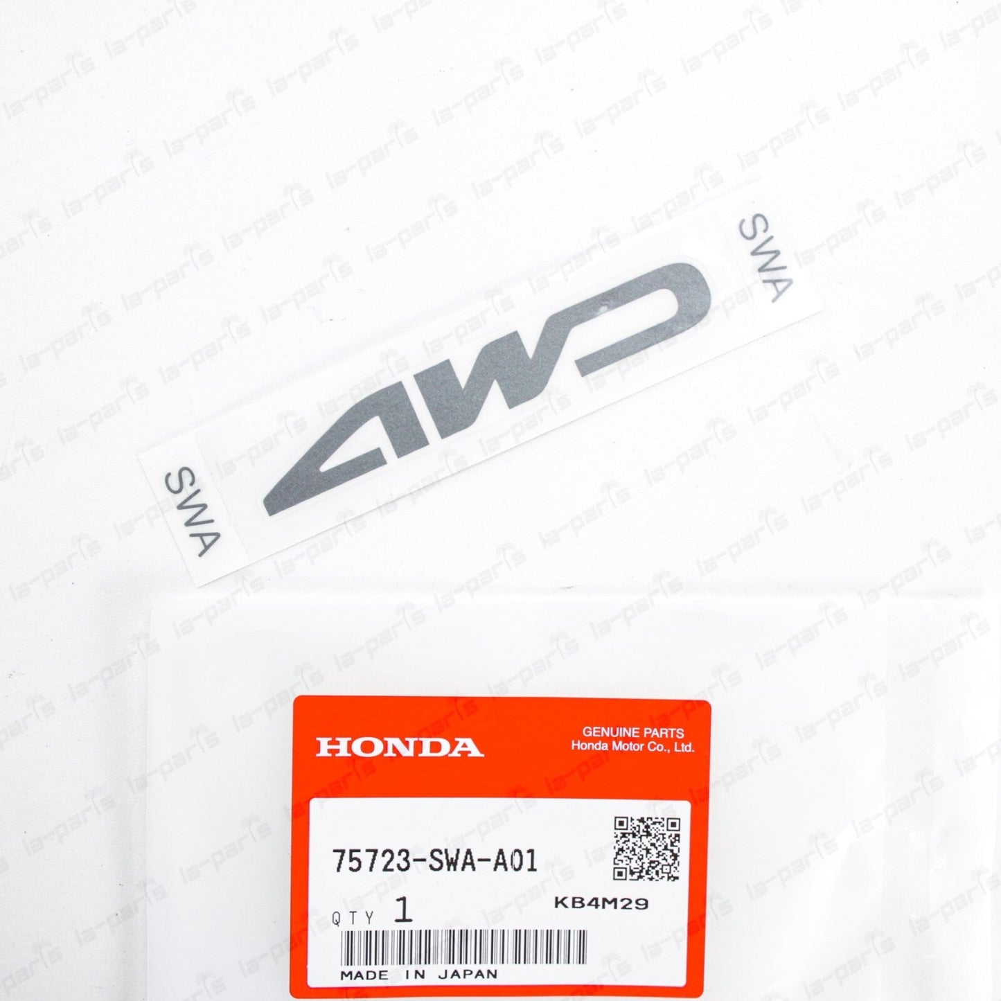 New Genuine OEM Honda 07-09 CR-V 4WD Decal Sticker 75723-SWA-A01