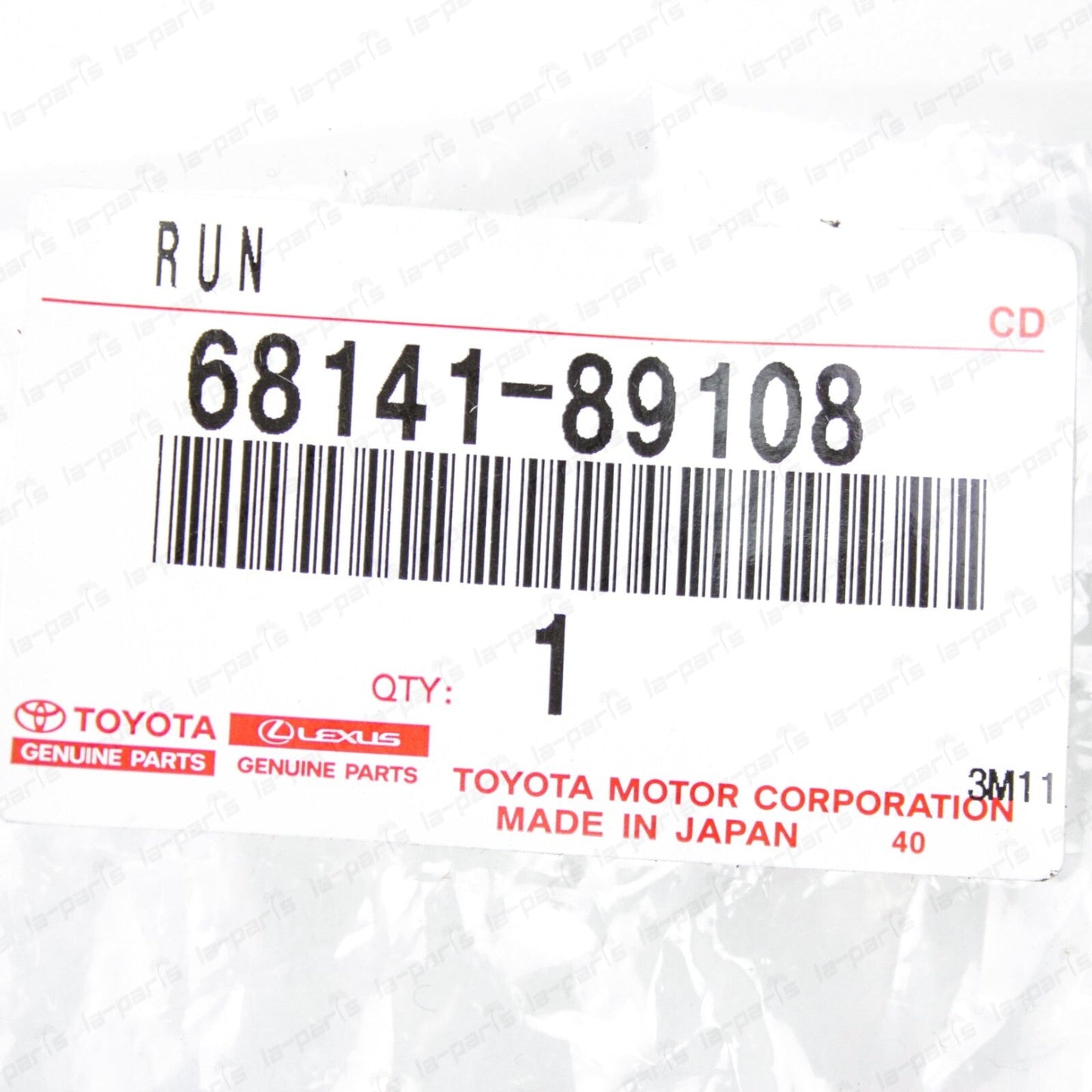 New Genuine Toyota 84-89 4Runner Pickup Front Door With Vent Glass Run Channel
