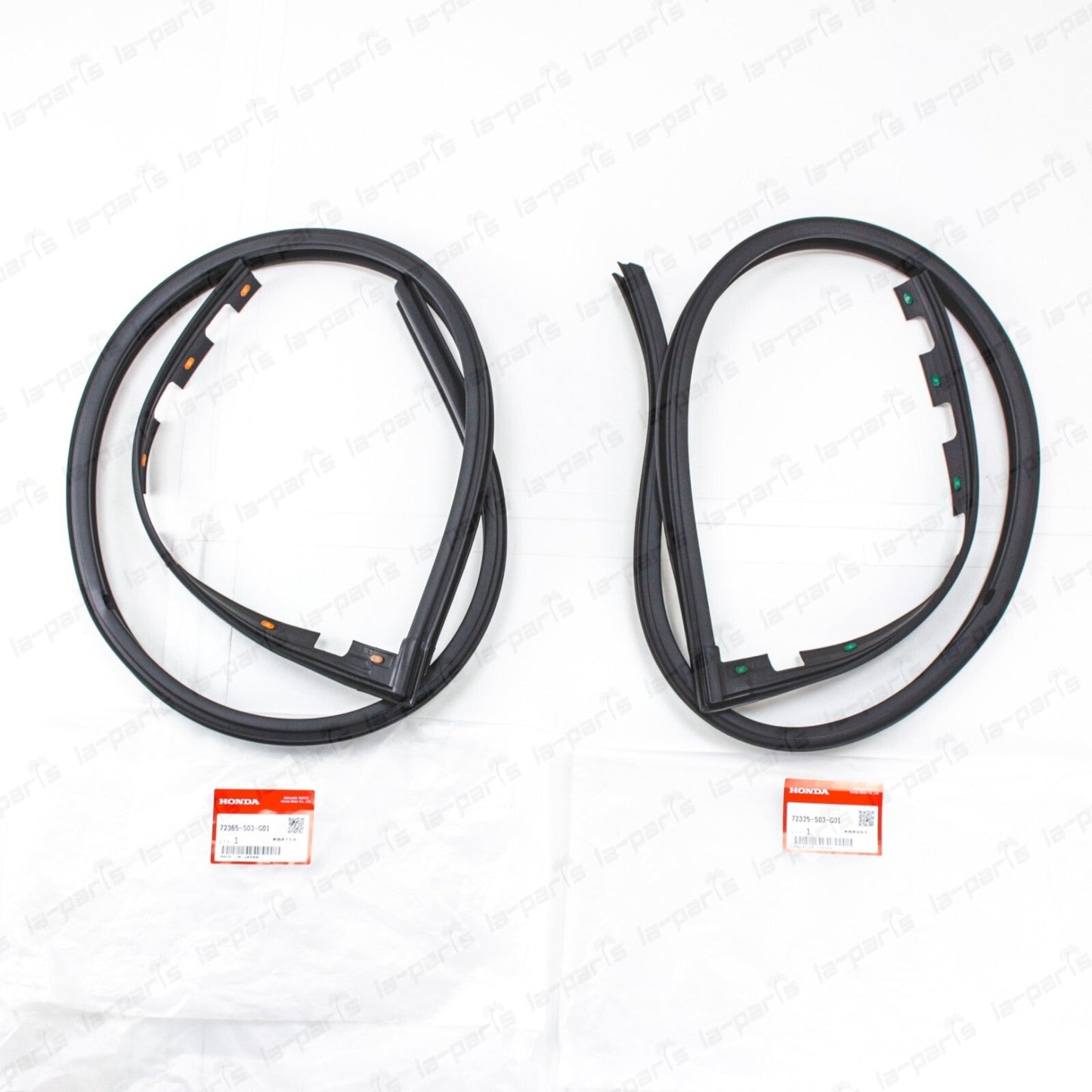 Genuine Honda 96-00 Civic EK9 EK4 Type-R Sir  Front Door Seals Set of RH  & LH