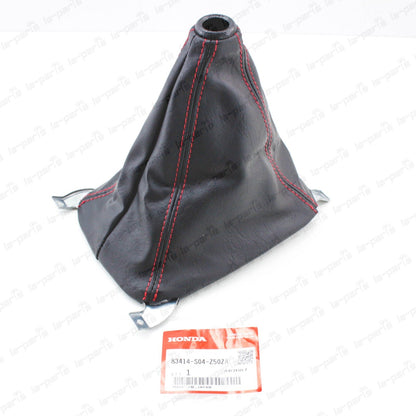GENUINE HONDA 96-00 CIVIC TYPE R EK SHIFT BOOT RED STITCH MANUAL TRANSMISSION