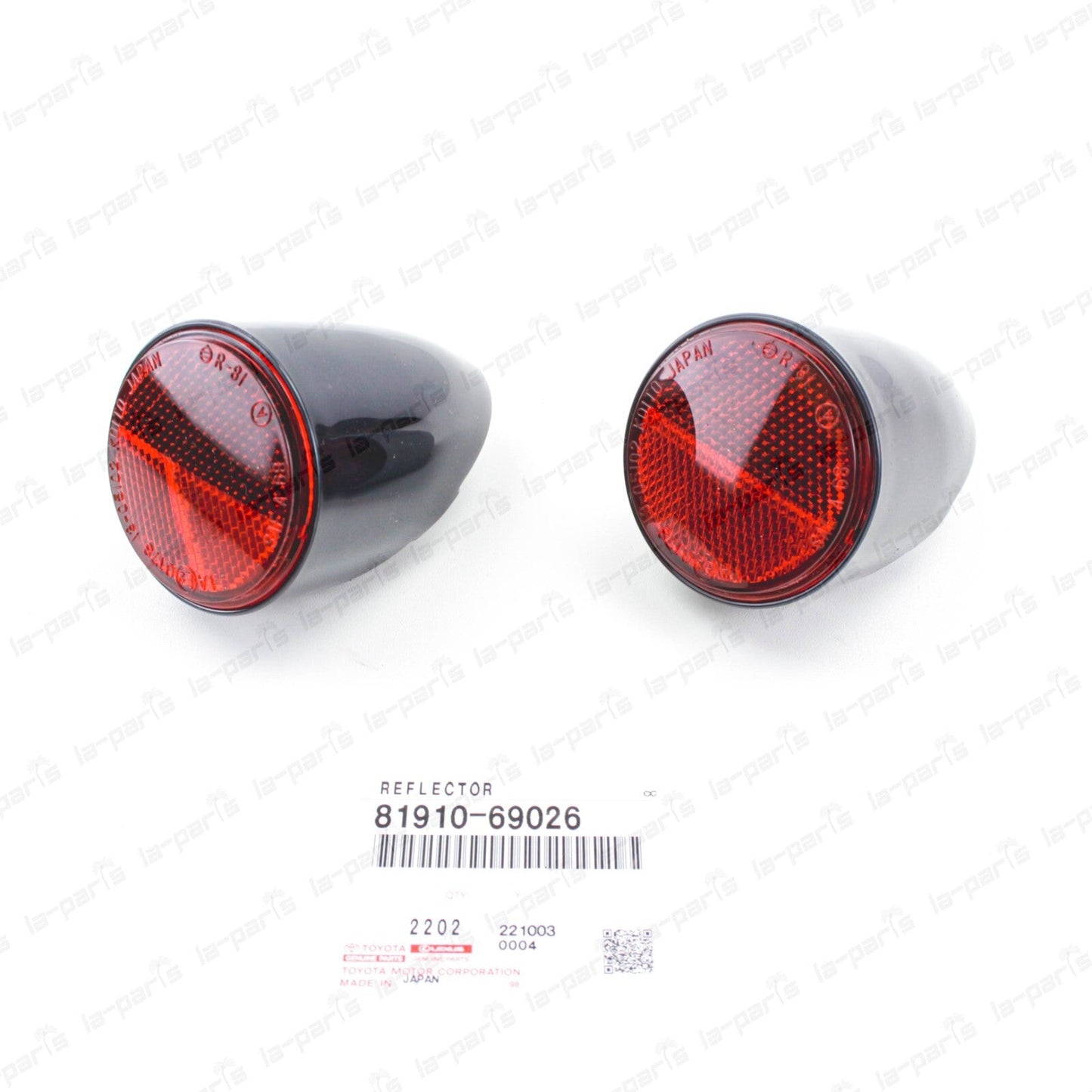 New Genuine Toyota 74-85 Land Cruiser FJ40 FJ43 BJ40 BJ43 Rear Reflector Pair