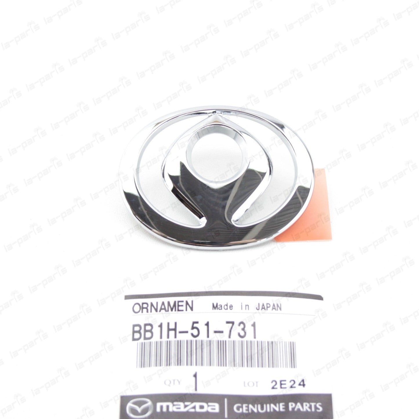 NEW GENUINE MAZDA 1991-1997 MX MIATA FRONT BUMPER CHROME EMBLEM BB1H-51-731
