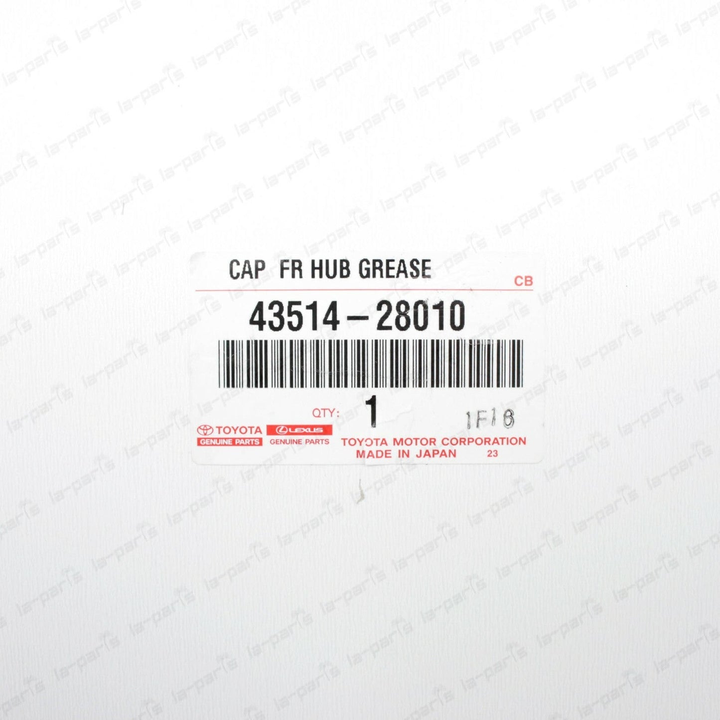 NEW GENUINE TOYOTA LEXUS TACOMA 4RUNNER GX460 FRONT HUB GREASE CAP 43514-28010