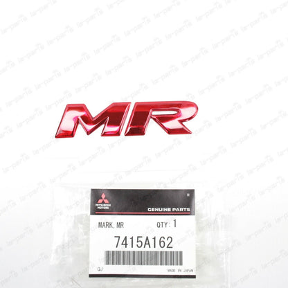New Genuine Mitsubishi Evolution MR Emblem Rear Badge 7415A162