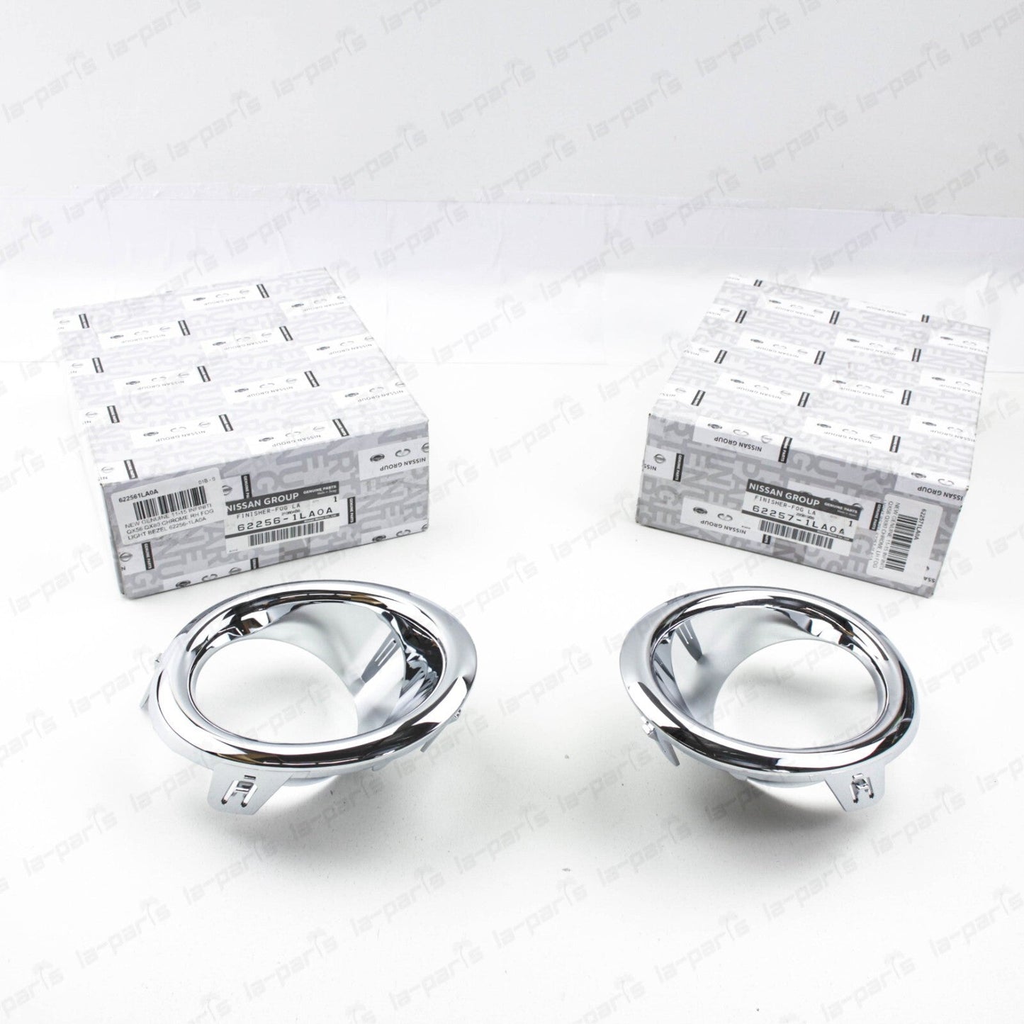 New Genuine Infiniti 11-13 QX56 14-15 QX80 Chrome Fog Light Bezels Left & Right