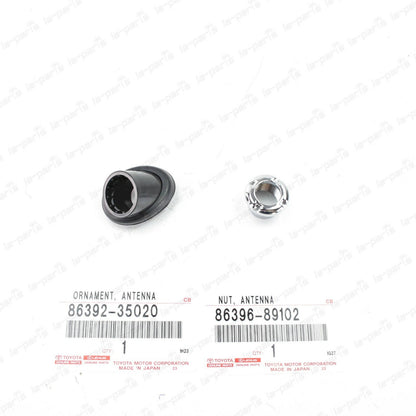 GENUINE 96-02 TOYOTA 4RUNNER FACTORY  ANTENNA ORNAMENT BEZEL & MOUNTING NUT KIT