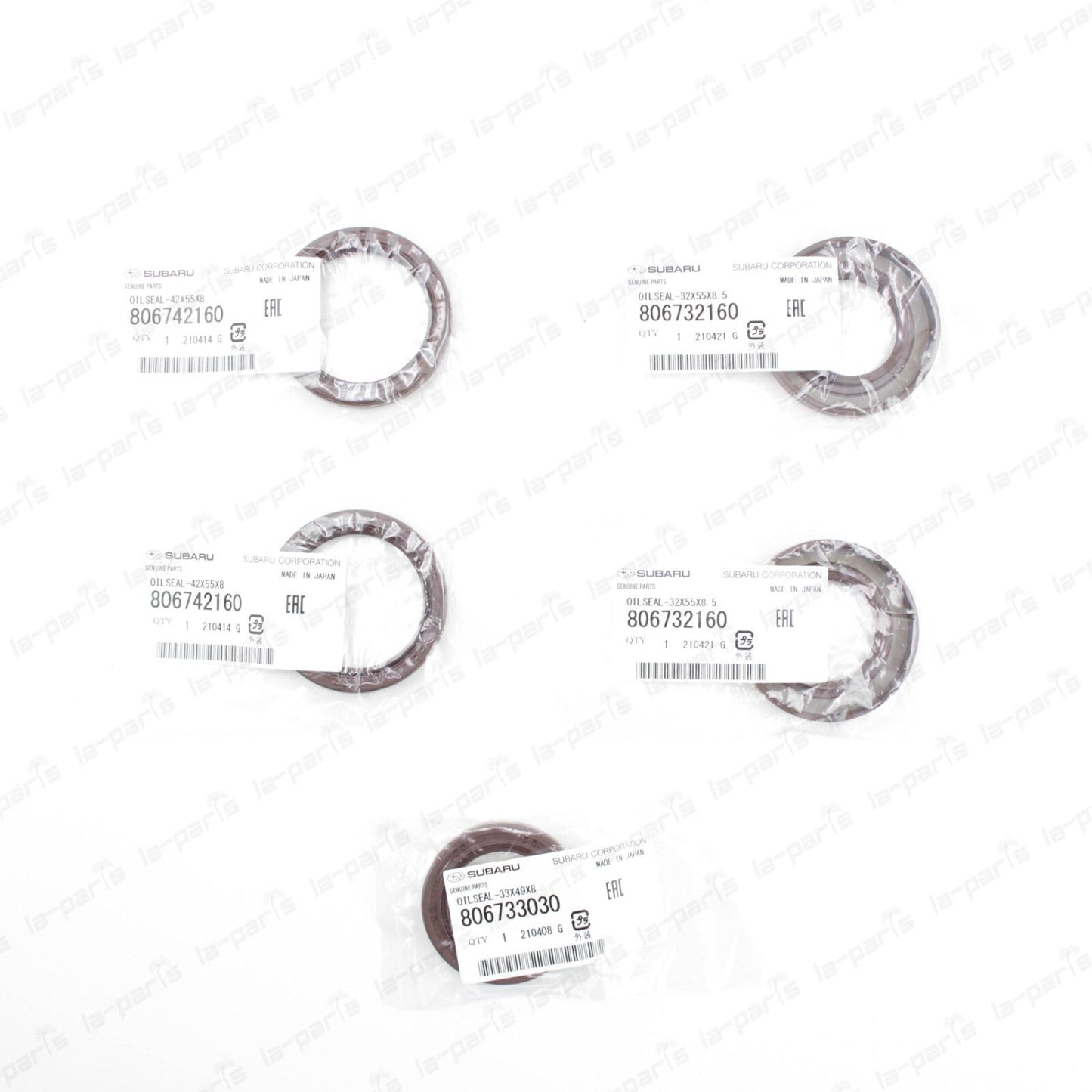 Genuine Subaru Cam & Crank Oil Seal Kit Impreza Forester Outback STi WRX GT new