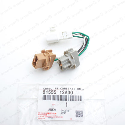 Genuine Toyota 10-13 Corolla Rear Combination Lamp Socket and Wire 81555-12A30