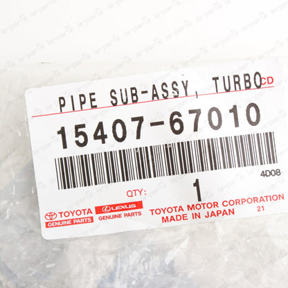 New Genuine Toyota 1KZ-TE Diesel Turbo Oil Pipe 15407-67010
