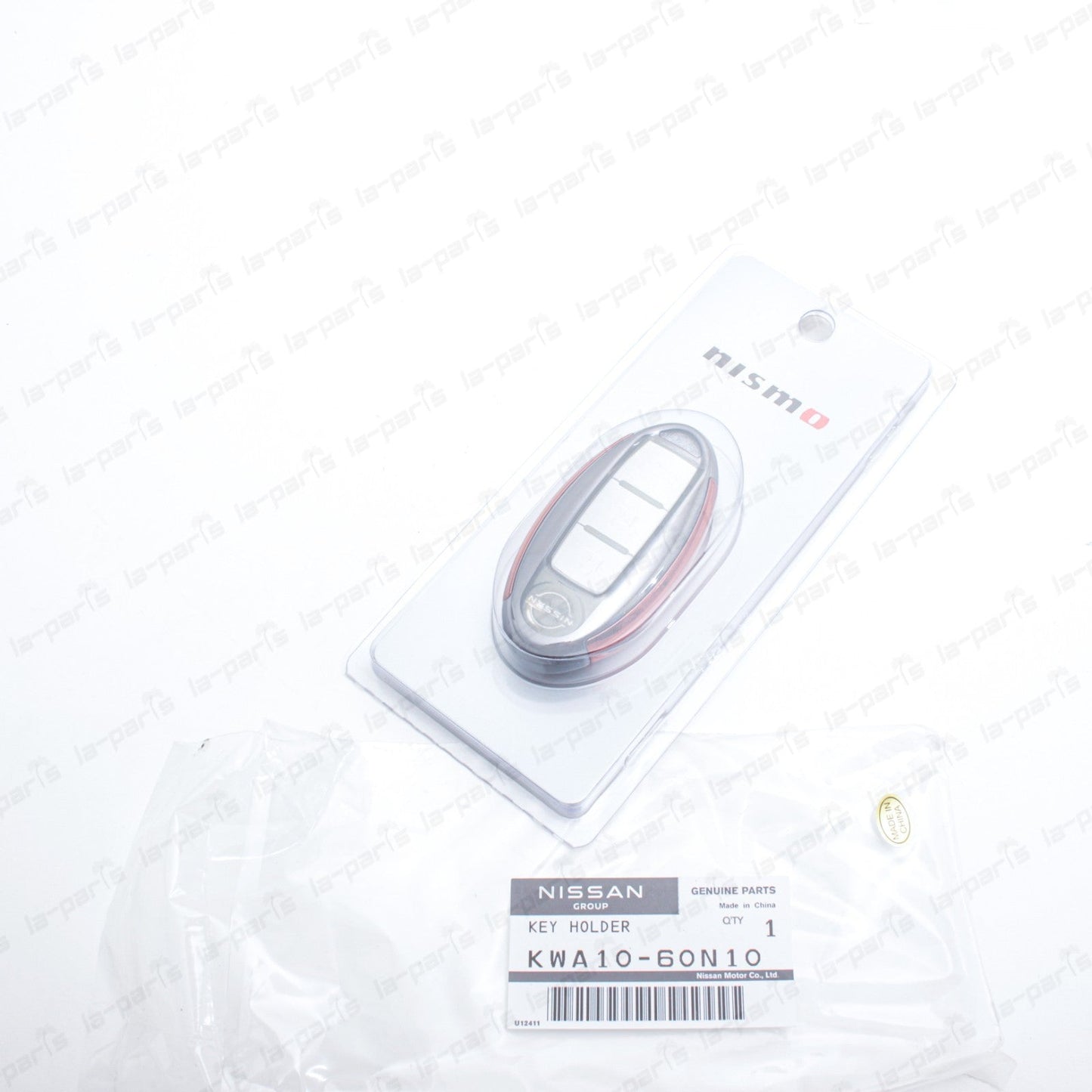 New Genune Nissan NISMO Intelligent Key Case Full Cover Chrome Red KWA10-60N10