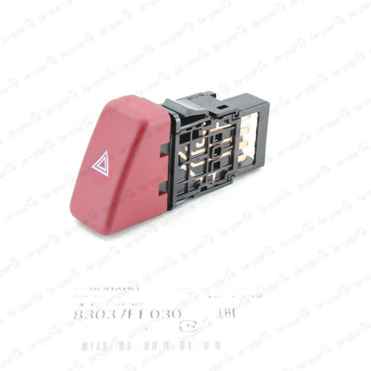 GENUINE SUBARU 02-07 JDM IMPREZA WRX STI LIMITED RED HAZARD SWITCH  83037FE030