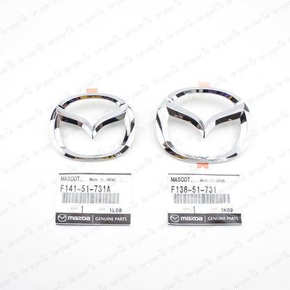 NEW GENUINE MAZDA RX-7 FD3S FRONT & REAR BADGE EMBLEM SET JDM SPIRIT R
