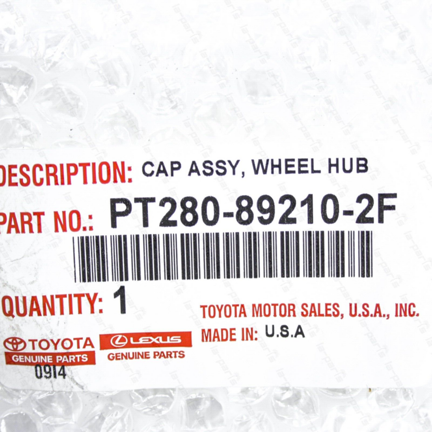 New Genuine Toyota 4Runner Tacoma Tundra TRD Wheel Center Cap PT280-89210-2F