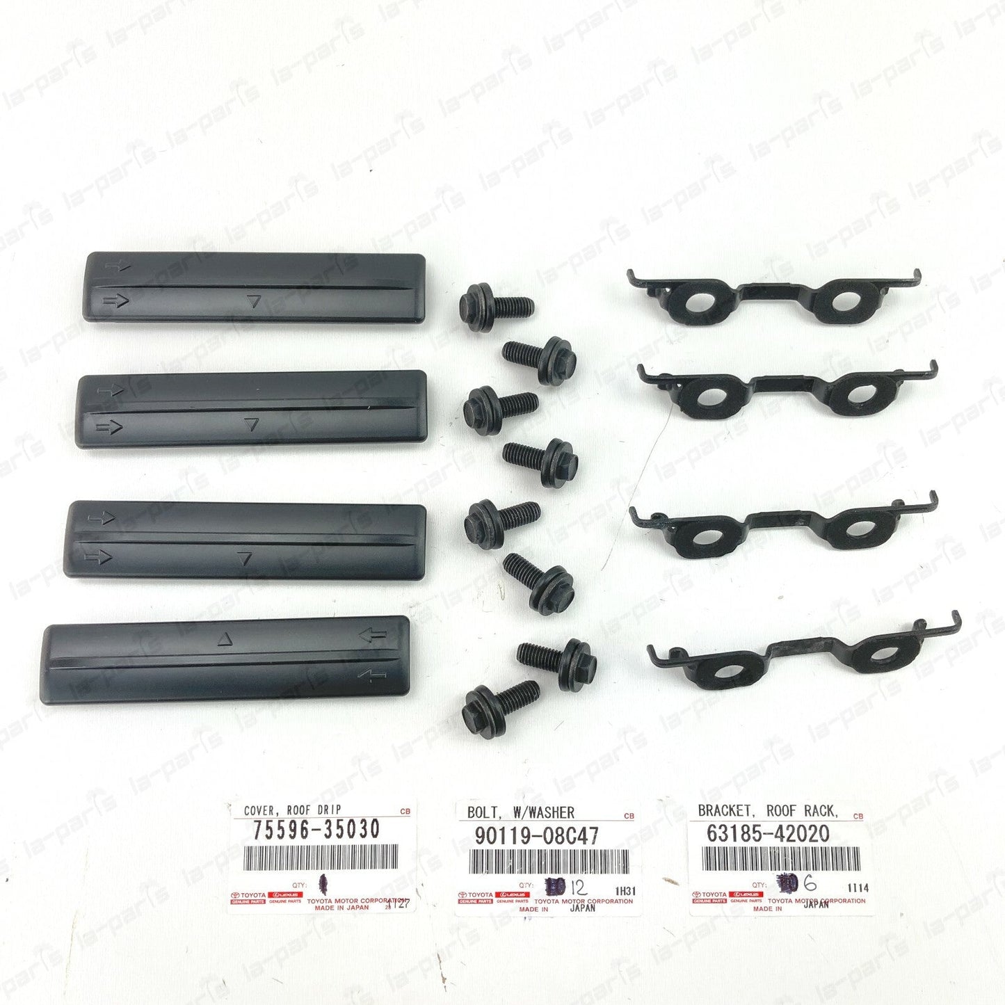 NEW GENUINE TOYOTA 04-18 4RUNNER 06-17 RAV4  ROOF RACK REMOVAL KIT W/ COVERS