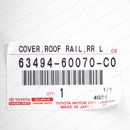 Genuine Lexus 02-07 LX470 Black Rear Driver Roof Rack Leg Cover 63494-60070-C0