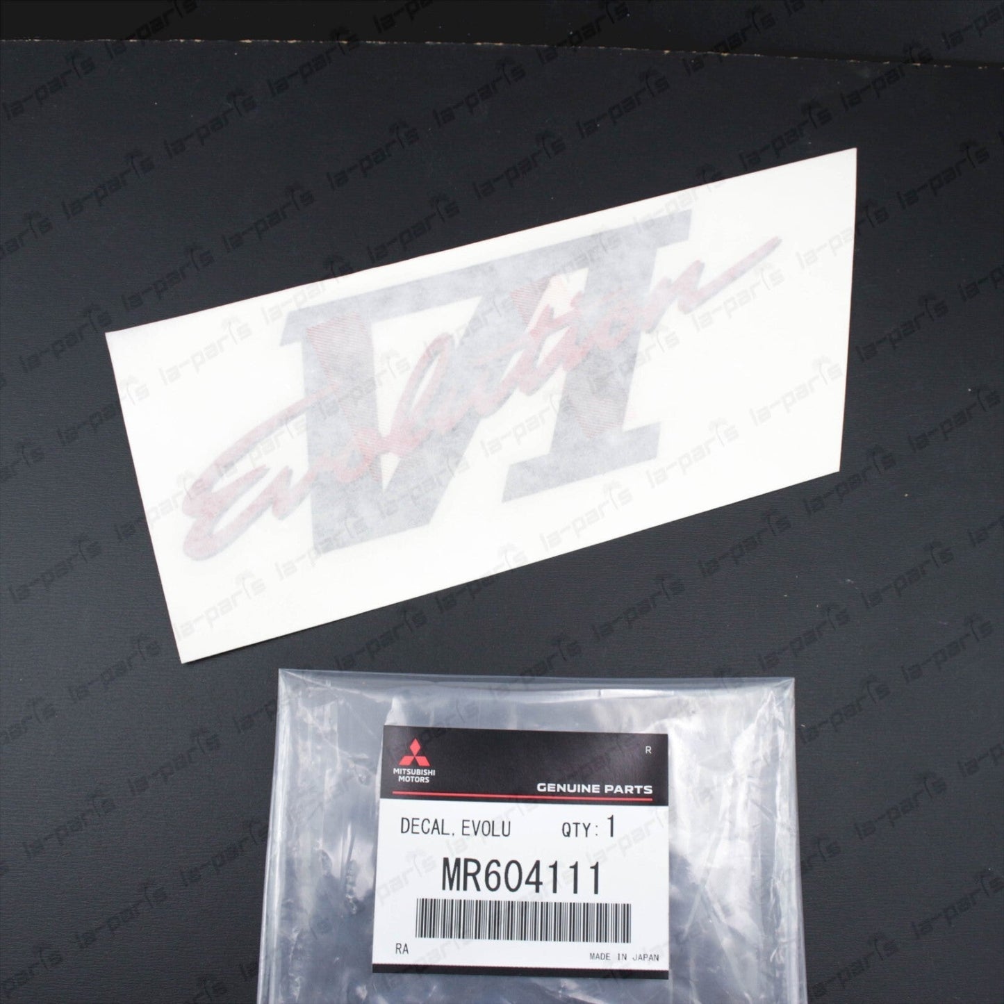 NEW GENUINE MITSUBISHI LANCER EVO 6 CP9A EVOLUTION VI DECAL STICKER MR604111