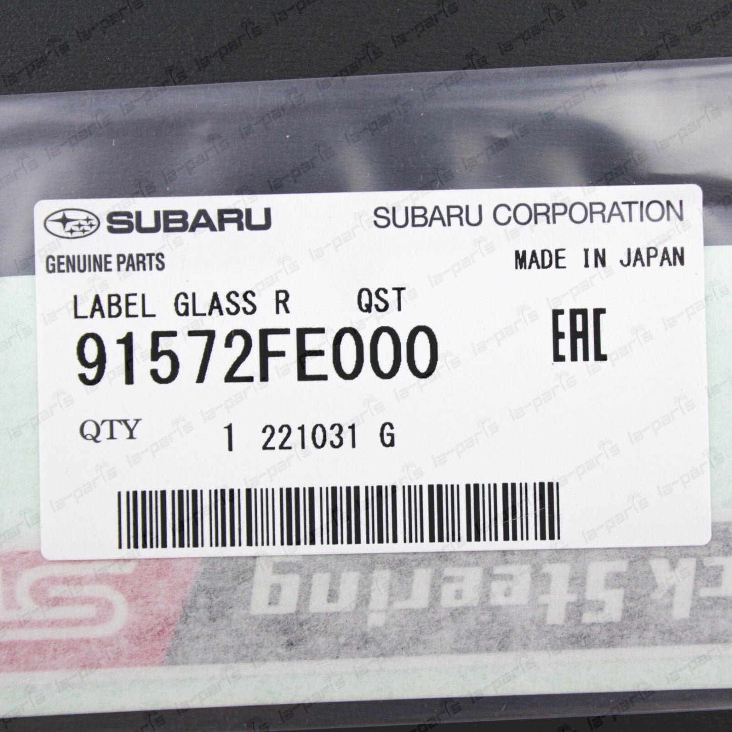 Genuine Subaru 02-07 Impreza WRX STi GDB Rear Quick Steering STi Decal Sticker