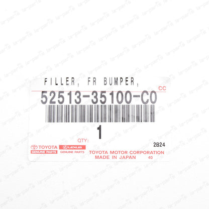 NEW GENUINE TOYOTA FJ CRUISER 07-14 BLACK FRONT LH BUMPER FILLER 52513-35100-C0