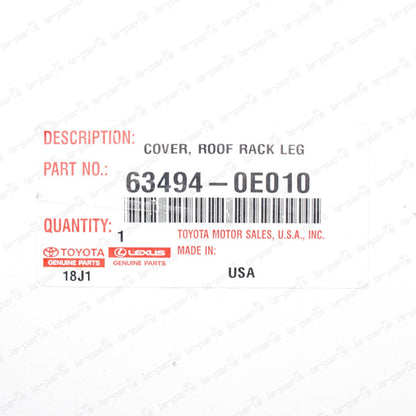 NEW GENUINE LEXUS 04-09 RX330 RX350 RX400H REAR LEFT ROOF RACK COVER 63494-0E010