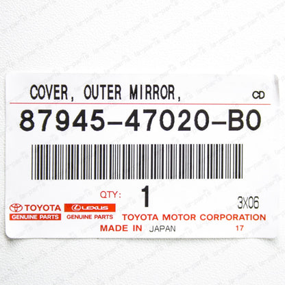 New Genuine OEM Toyota 10-15 Prius Prius V Driver Side Mirror Cover Silver 1F7