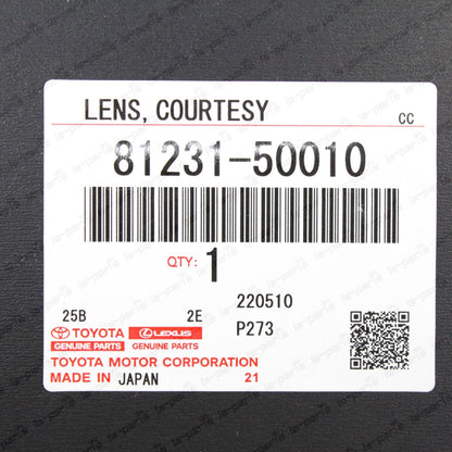 New Genuine Toyota Lexus Front Door Courtesy Lamp Lens RH=LH 81231-50010