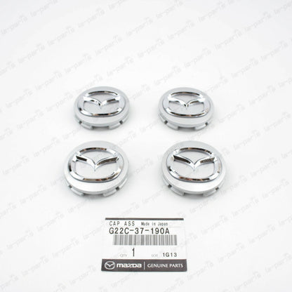 SET OF 4 NEW GENUINE MAZDA CENTER  WHEEL CAP G22C-37-190A