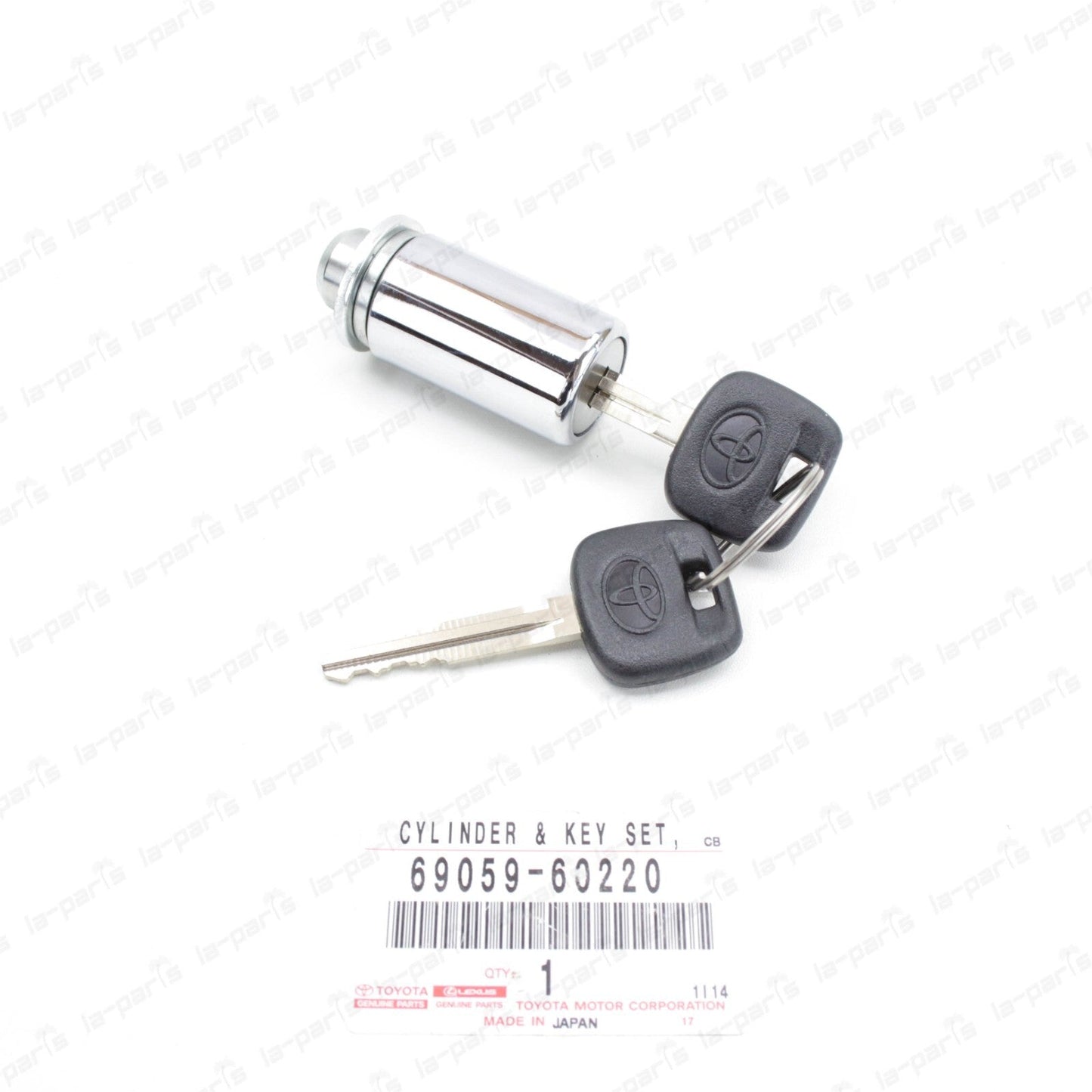 NEW GENUINE TOYOTA FJ CRUISER CYLINDER & KEY SET SPARE WHEEL LOCK 69059-60220