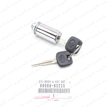NEW GENUINE TOYOTA FJ CRUISER CYLINDER & KEY SET SPARE WHEEL LOCK 69059-60220