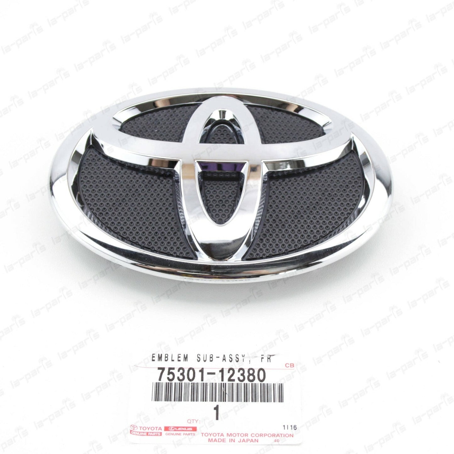 NEW GENUINE TOYOTA 2009-2013 COROLLA FRONT GRILLE BUMPER EMBLEM 75301-12380