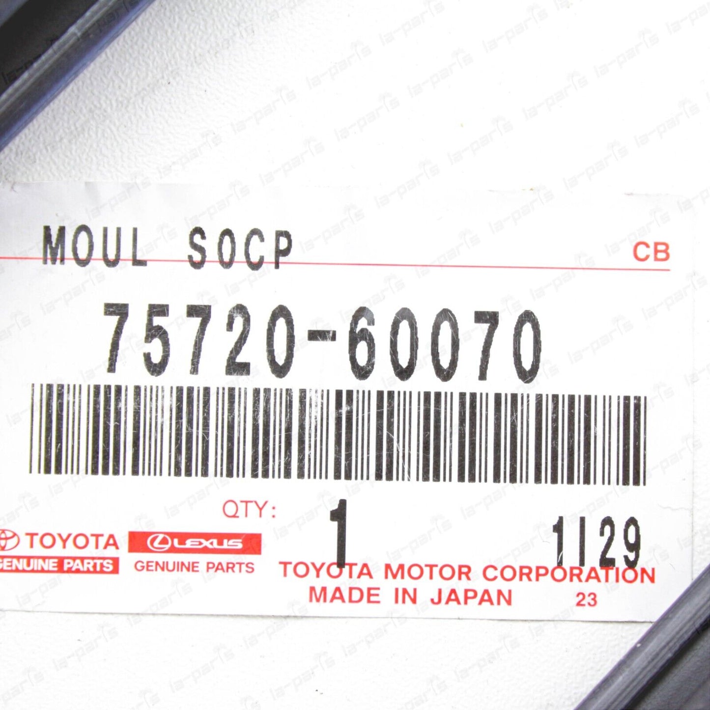 New Genuine Toyota 07-16 Land Cruiser 200 Front & Rear Door Belt Moulding Set