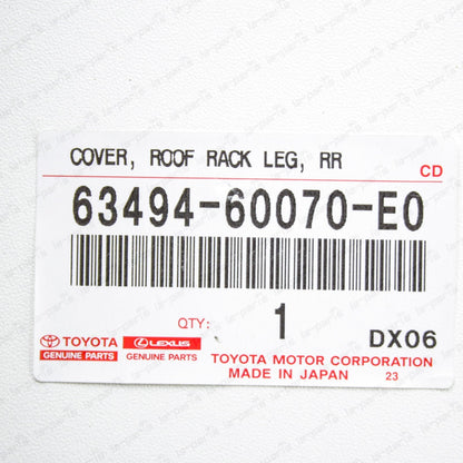 Genuine Lexus LX470 Beige Pearl Rear Driver Roof Rack Leg Cover 63494-60070-E0