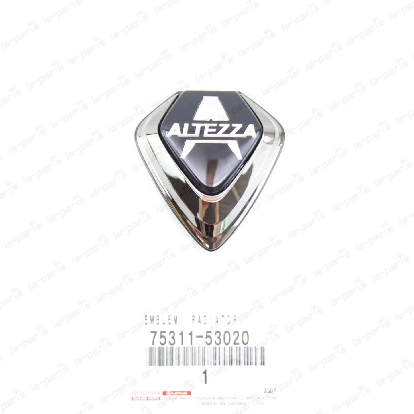 GENUINE TOYOTA 98-05 ALTEZZA LEXUS IS300 FRONT GRILLE BLACK EMBLEM 75311-53020