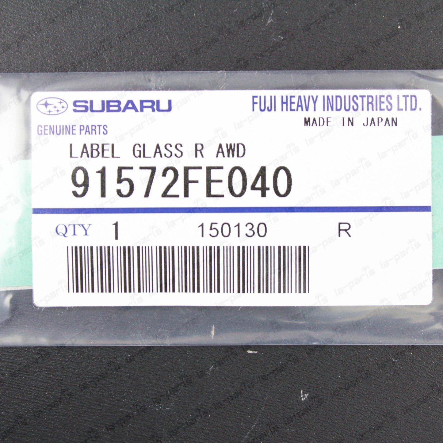 New Genuine Subaru 05-09 Impreza Symmetrical AWD Rear Window Label 91572FE040