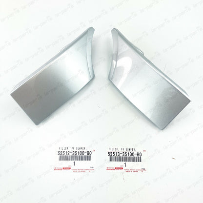 NEW GENUINE TOYOTA 2007-2014 FJ CRUISER  SILVER FRONT BUMPER FILLER RH & LH